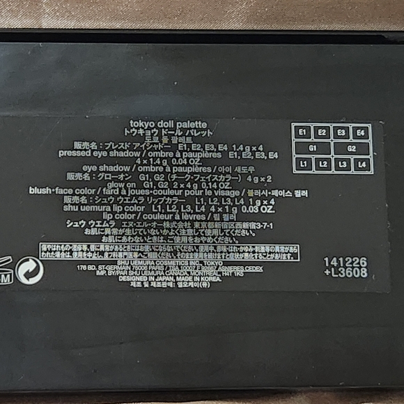 shu uemura Tokyo Doll eyeshadow, blush and lip color palette - Picture 4 of 5